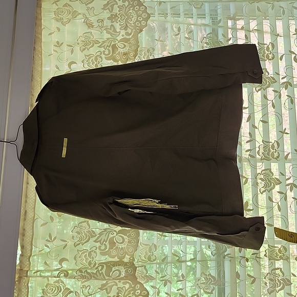NWOT Women's Army Green Guess LA Button Up Jacket with Fringe Size S - Picture 8 of 9